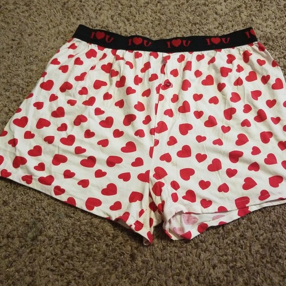 heart boxer shorts